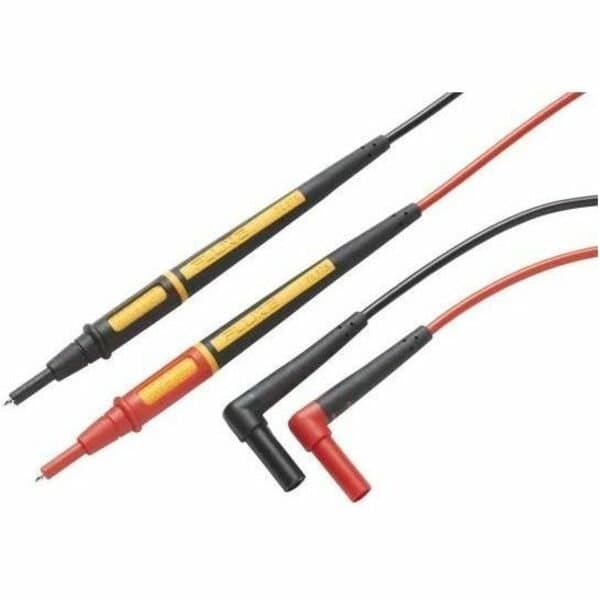 Fluke Test Leads, CAT II 1000V, CAT III 1000V, CAT IV 600V, 4 ft. 8 in. Length, Silicone, Black/Red, PR TL175 - main