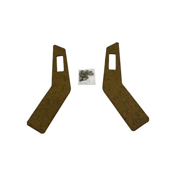 K&M Mfg Door Handle Panels for International Harvester 86-88 Series Tractors Pair Western Brown 4218.KMM - main