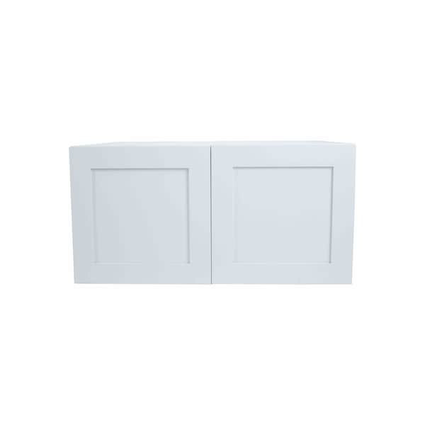 Cambridge Everest 36 in. W x 24 in. D x 18 in. H Ready to Assemble Shaker Wall Bridge Kitchen Cabinet in White SA-W361824-SW-KIT - main