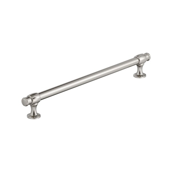 Amerock Winsome 10-1/16 inch 256mm Center-to-Center Satin Nickel Cabinet Pull BP36772G10 - main
