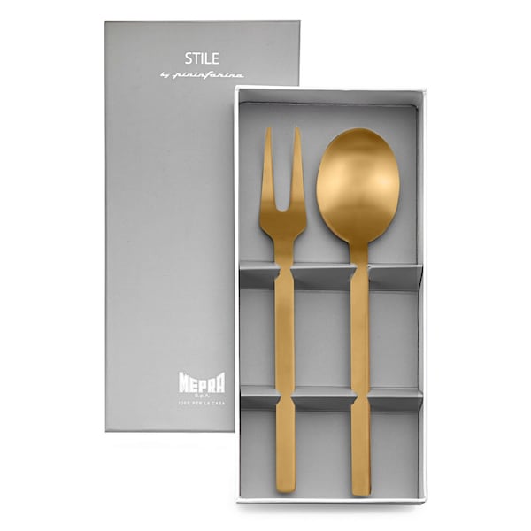 Mepra Stile Ice Gold By Pininfarina Serving Set - 2 Pcs. 107544210OI - main