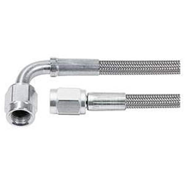 Powerhouse 15 in. No.3 Braided Line - 3 AN Straight & 3 AN 90 deg Tube Style PO3632312 - main
