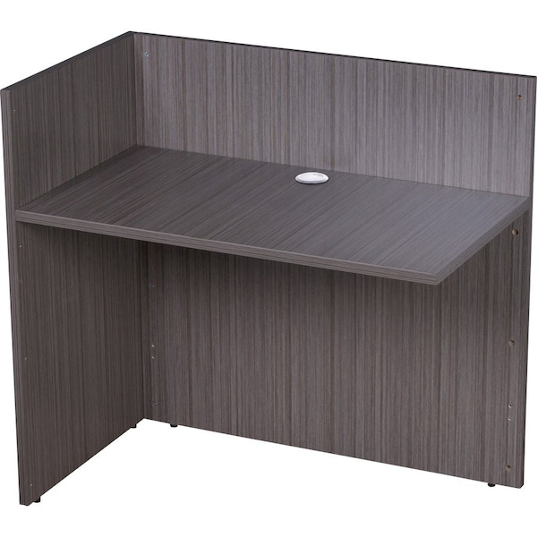 Boss Reception Desk Reception Return Shell, Driftwood, 42"Wx24, 42" W X Driftwood N180-DW - main
