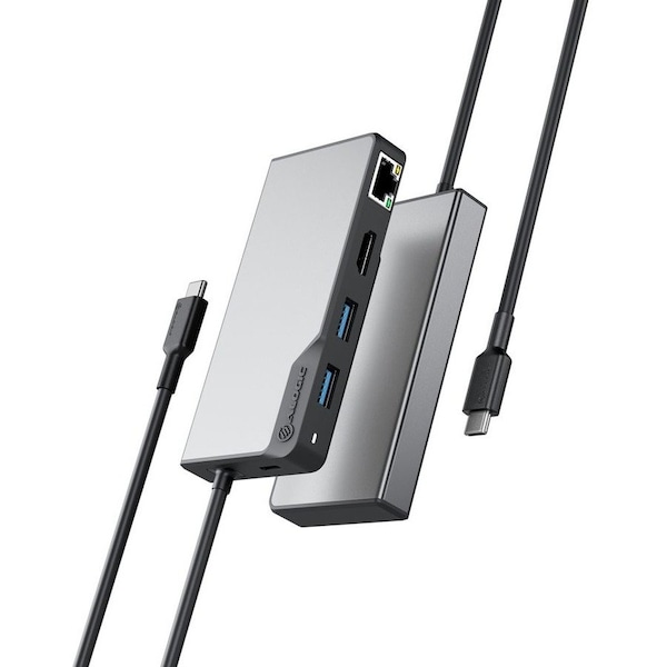 Alogic FUSION ALPHA USB-C 5-IN-1 HUB - HDMI/USB/ETHERNET + POWER DELIVERY UCFUPRGEV2-SGR - main
