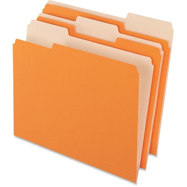 Pendaflex FOLDER, FILE, LTR, 1/3, OR/LTOR, 100PK 15213ORA - main
