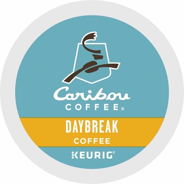 Caribou Coffee K-Cup Daybreak Coffee, Compatible with Keurig Brewer, Regular, Light/Mild, K-Cup, 24PK 5000330136 - main