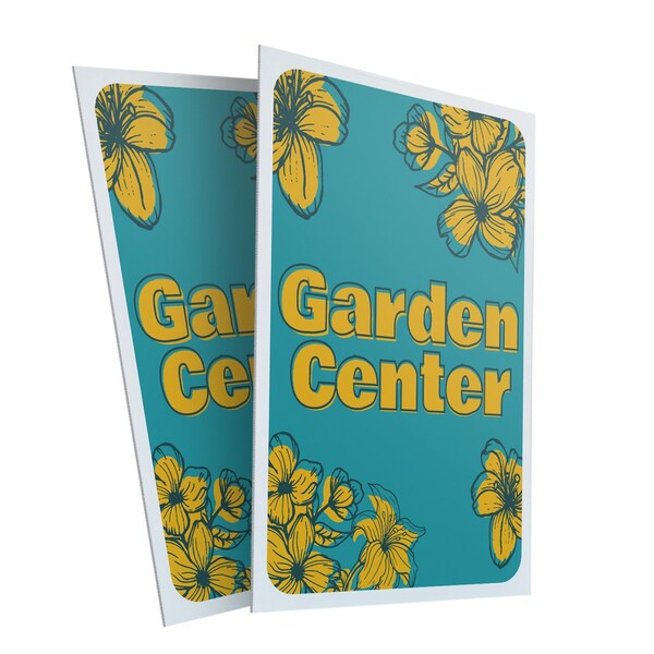 Signmission Garden Center, Plastic Signs Only 24 Inch x 36 Inch, Corrugated Plastic, 2PK CSB-2436-2PACK-30380 - main