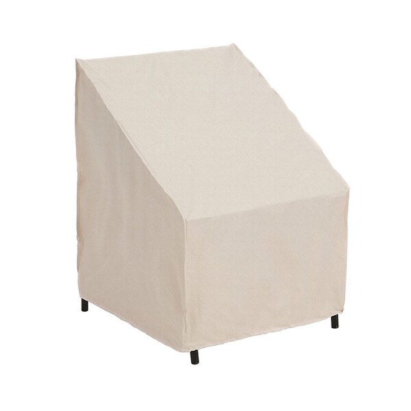 Mr. Bar-B-Q Patio Chair Cover, 33 in L, 33 in W, 28 in H, Polyester, Taupe 07834BBGD - main
