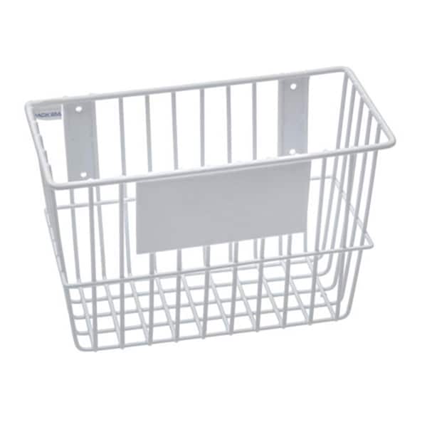 Vaser Designs 12 x 6 x 8 in. Wire Basket - White VA748462 - main