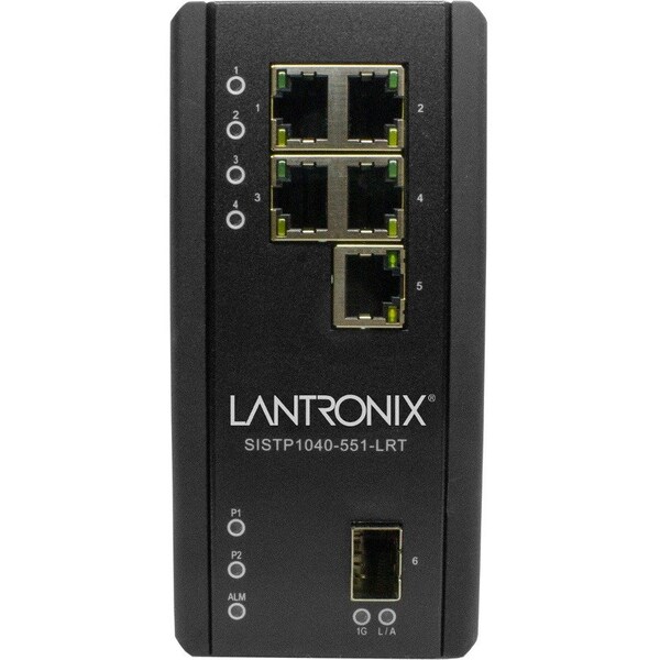 Transition Networks HARDENED UNMANAGED SWITCH, 4-PORT GE POE++, (1) 10/100/1000BAST-T, 1 100/1000 SF SISTP1040-551-LRT - main