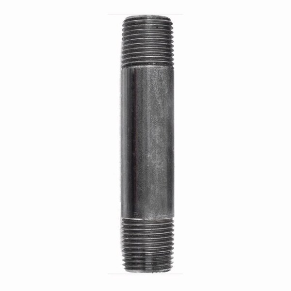 Stz Industries 1/4 in. MIP each X 1/4 in. D MIP Black Steel 4 in. L Nipple 30814X4 - main