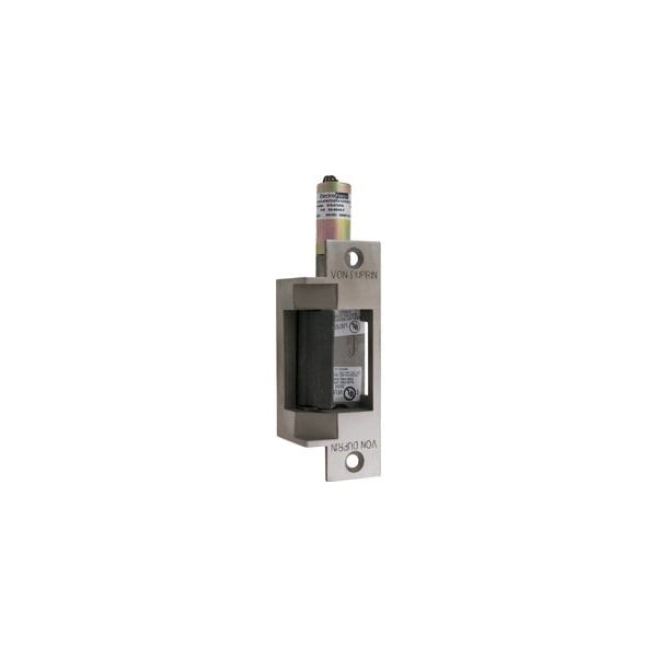 Von Duprin Von Fire Rated Electric Strike for Mortise or Cylindrical Locks, 24VDC, FSE Satin Stainless Steel 6211-630-24VDC-FSE - main