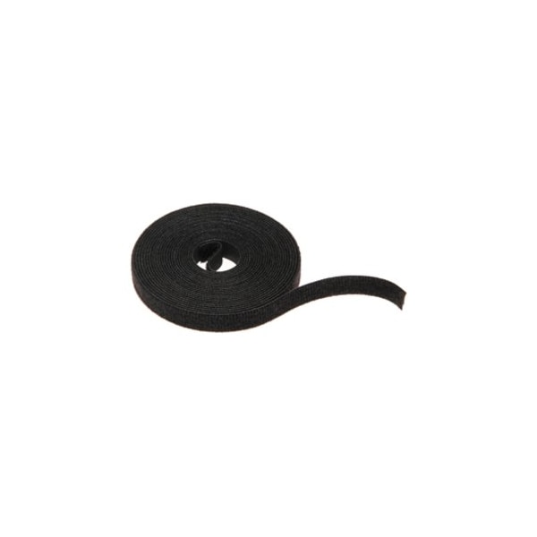 Leviton Bulk Hook And Loop Wrap, 15 Foot Roll Black, 1/2" X 15' 43115-15 - main