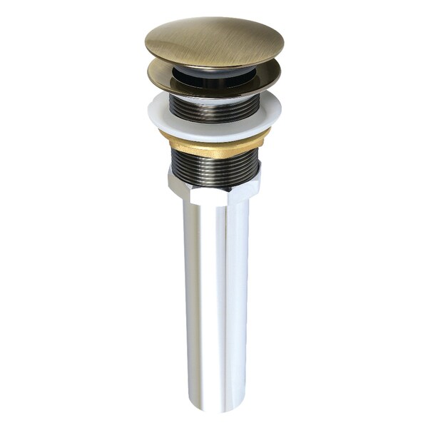 Kingston Brass Brass Pop Up Drain for Cast Iron Utility Sink, Antique Brass GCL112AB - main