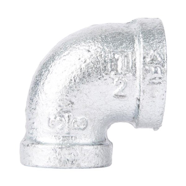 Stz Industries 1/2 in. FIP X 3/8 in. D FIP Galvanized Malleable Iron 90 degree Reducing Elbow 311RE-1238 - main