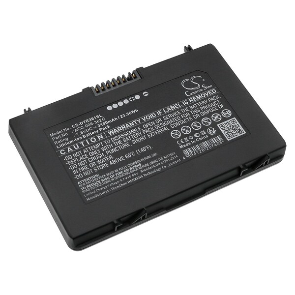 Ilc Replacement Tablet Battery, 7.6V, 3100mAh DT RESEARCH ACC-006-362G BATTERY - main