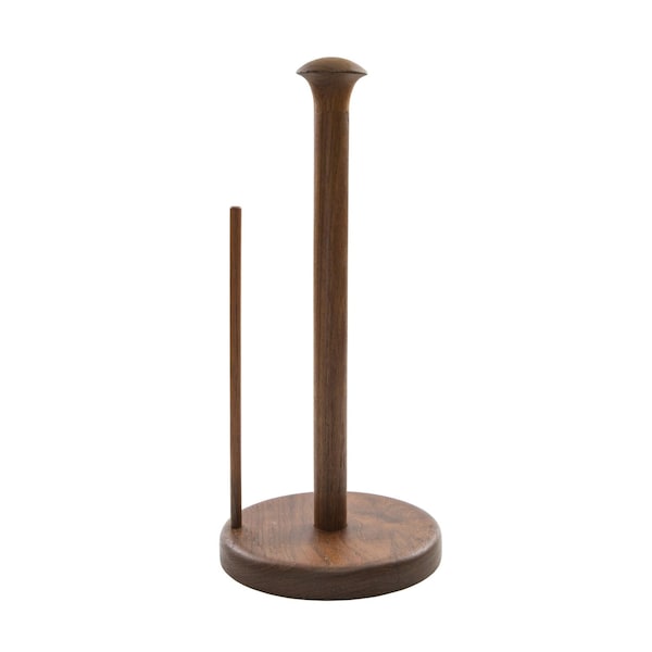 Homeroots Free Standing 5.88in Wood Paper Towel Holder 478233 - main