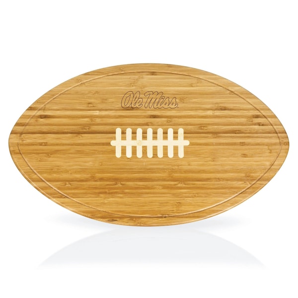 Picnic Time Family Of Brands NCAA Ole Miss Rebels Kickoff Football Cheese Board - Novelty Charcuterie Board 908-00-505-373-0 - main