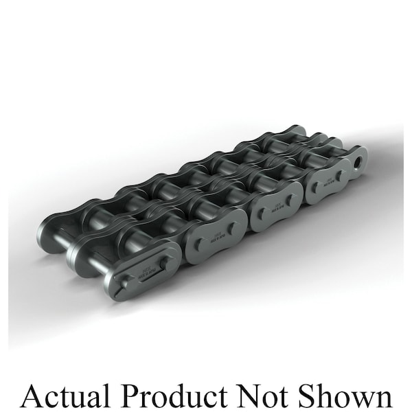 Hkk Chain HKK British Standard Riveted, 10 ft OAL, 1.25P, .75 Dia x .77 W, AS BS20BR2A - main