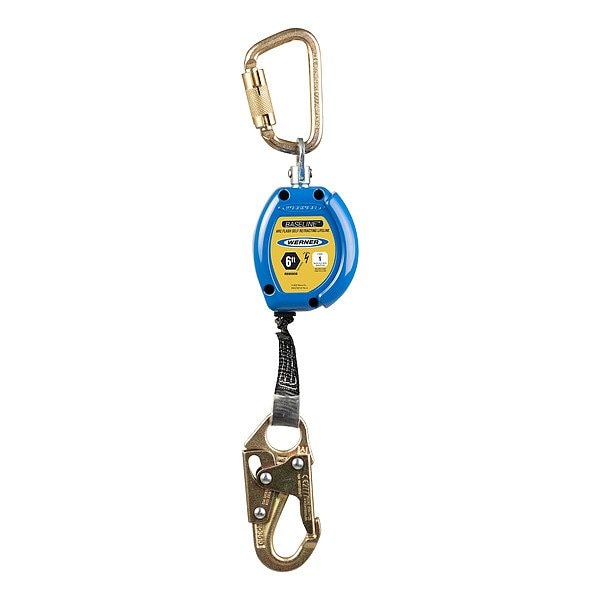 Werner R5900 Self-Retracting Lifelines, Carabiner, Steel, 1 Leg(s), 400 lb Weight Capacity R590006 - main