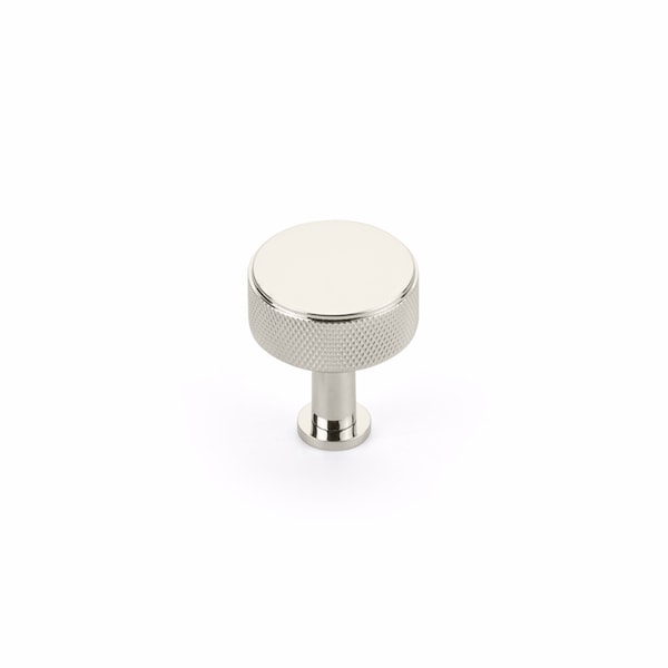 Schaub 1-1/4in Center to Center Pub House Knurled Cabinet Knob Polished Nickel Finish 5002-PN - main