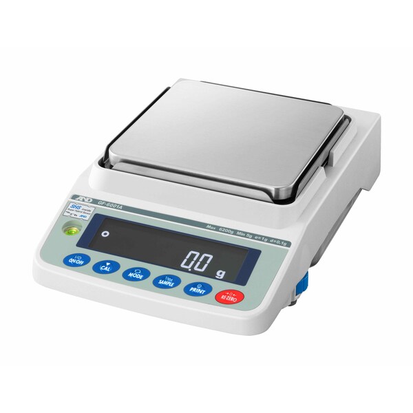 A&D Apollo Precision Balance, 6200g x 0.1g with External Calibration LEGAL FOR TRADE GF-6001AN - main