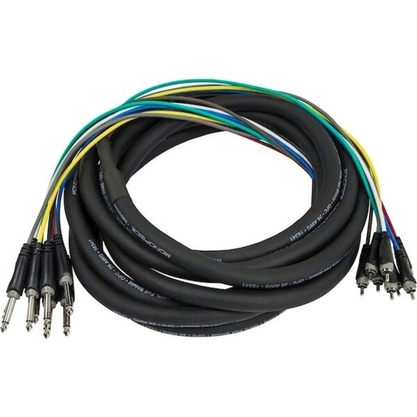Monoprice TS (M) - RCA (M) SNAKE CABLE - 6M, 8 CHAN 601294 - main