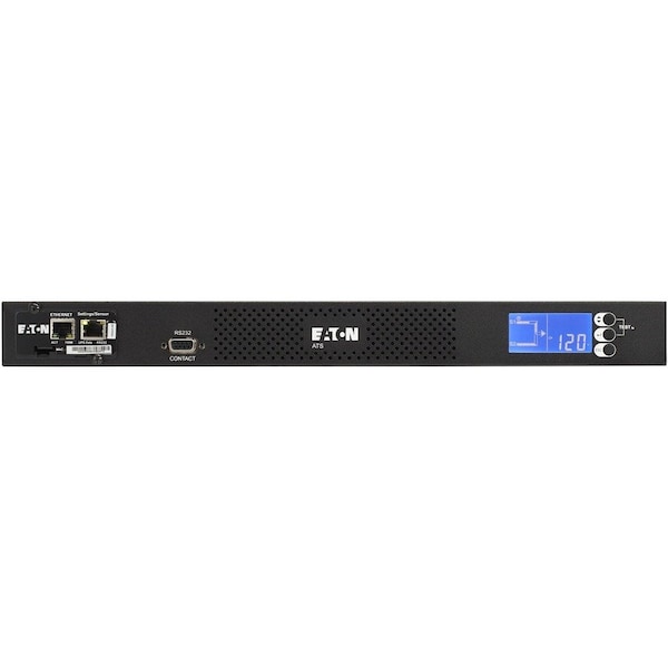 Eaton ATS rack PDU, 1U, 2 5-20P input, 1.92 kW max, 120 V, 16 A, 6 ft cord, Single-phase, EATS120 - main