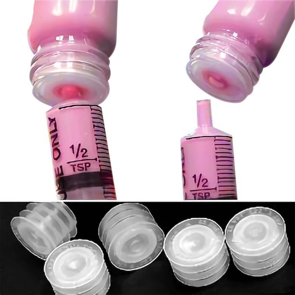 Jorgensen Laboratories StaySafe Self-Sealing Bottle Closures, 28mm, 50PK J1080B - main