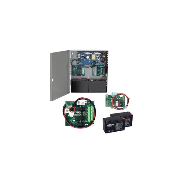 Schlage Electronic Security 4A Power Supply, 4 Relay Option Board, Battery Backup Kit, 12/24VDC PS904-4R-BBK - main