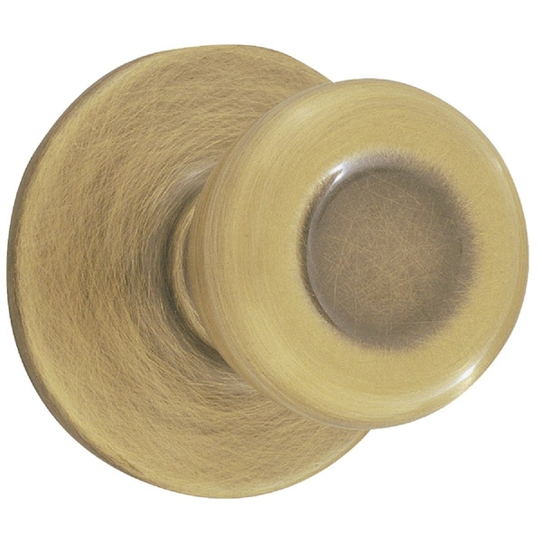 Kwikset Tylo Antique Brass Hall & Closet Door Knob 200T 5 CP V1 - main