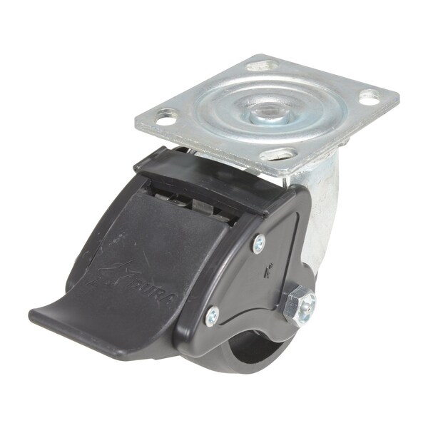 Vestil Glass Filled Nylon Swivel With Total Brake Caster 4 In. Diameter x 2 In. Width 800 lb Black CST-VE-4X2GFN-SWTB - main
