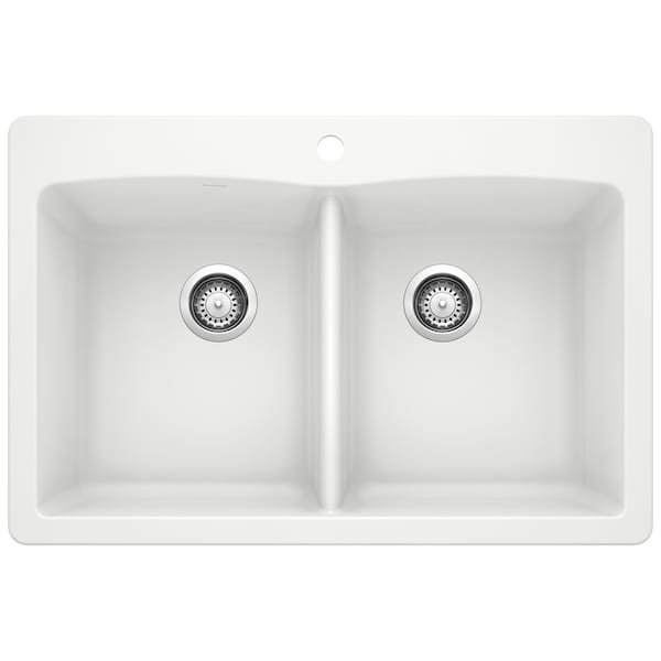 Blanco Diamond Equal Double Dual Deck, White 440221 - main