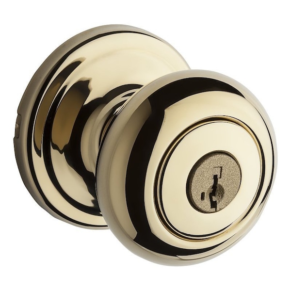 Kwikset Signature Series 740H3SMT 6AL/RCS Entry Knob, Polished Brass, Metal, K3, KW1 Keyway, 2 Grade 740H3SMT6ALRCSV1 - main