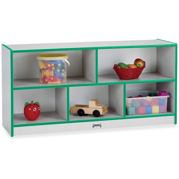 Jonti-Craft Rainbow Accents Low Single Mobile Storage Unit, Black 0392JCWW180 - main
