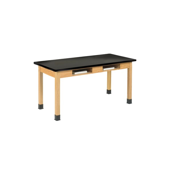 Diversified Spaces Compartment Table, Red Oak, Wood Surface, 60" W C7604K30N - main