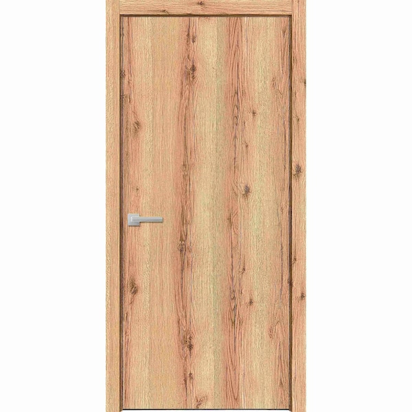 Sartodoors Modern Wood Interior Door with Hardware, Planum 0010 Oak, Single Panel Frame Trims, Bathroom Bedroo PLANUM0010ID-DUB-30 - main