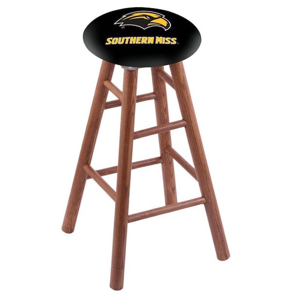 Holland Bar Stool Co Oak Bar Stool, Medium Finish, Southern Miss Seat RC30OSMed - main