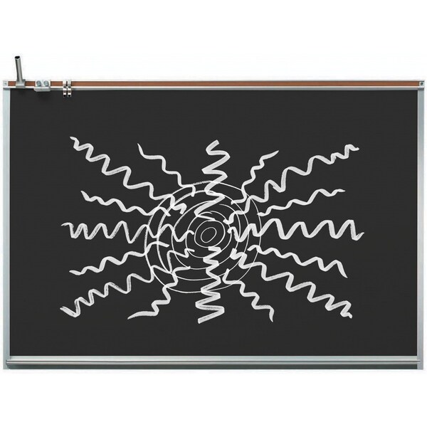 Aarco Black 120 Series Magnetic Dry-Erase Markerboard 48"x72" 120A-46B - main