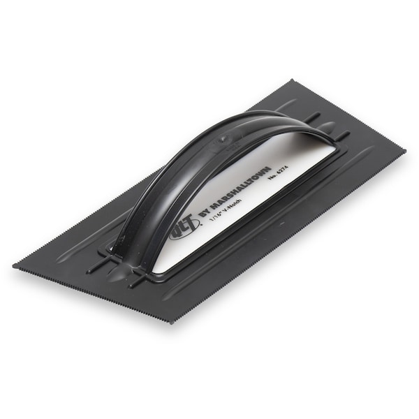 Marshalltown Plastic Notched Trowel, Flooring Trowel, Tiling Trowel, Adhesives Trowel, V Notch, 1/16 in Notch 6274 - main