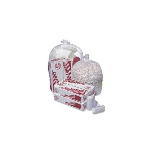 Pitt Plastics HD Mini Roll Trash Liner, 56 gal Glutton, 16 µ, 43 in W x 48 in H, Natural, 8PK 879-MR43483MC - main