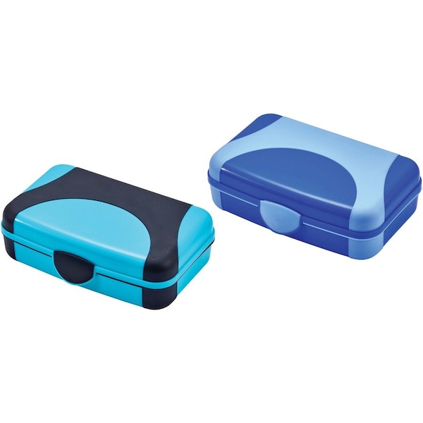 Its Academic Multi-Purpose Pencil Boxes, Blue and Turquoise, PK2 91160-BLTQ-2PK - main