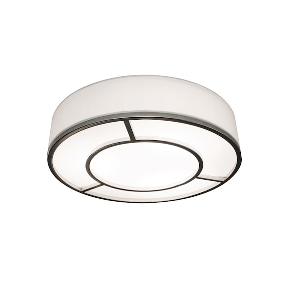 Afx Reeves, LED Flush Mount, 20"W, Satin Nickel RVEF20LAJUDSNLW - main
