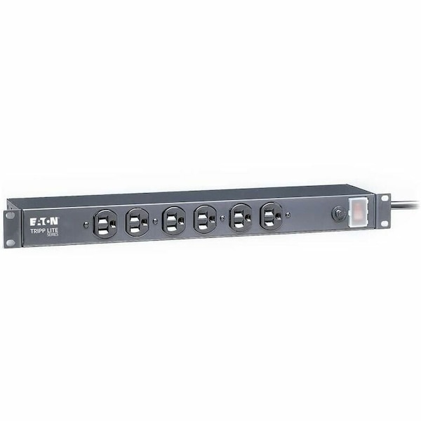 Tripp Lite Power Strip, Surge, 5-15R, 5-15P, 15 ft., Black RS-0615-F - main