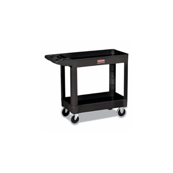 Rubbermaid Commercial Utility Cart, 500 lb Load Capacity, 17-7/8 in W x 39-1/4 in D x 33-1/4 in H, Black 640-FG450088BLA - main