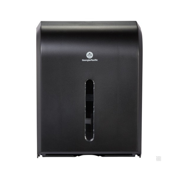 Georgia-Pacific 15-3/8"H x 11-1/4"W Multifold Dispenser, Translucent Smoke 56650A - main