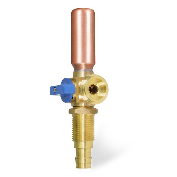 Everflow Replacement Valve W/ Hammer Arrestor 1/2" PEX A Inlet x 3/4" MHT Outlet, Brass, For Cold Water 541FH - main