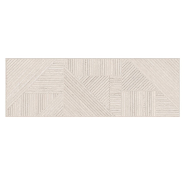 Andova Tiles Mettria Karve Grey 13in x 39in Subway Geometric Textured Wood-Look Matte Ceramic Wall Tile, 2PK ANDMET524 - main