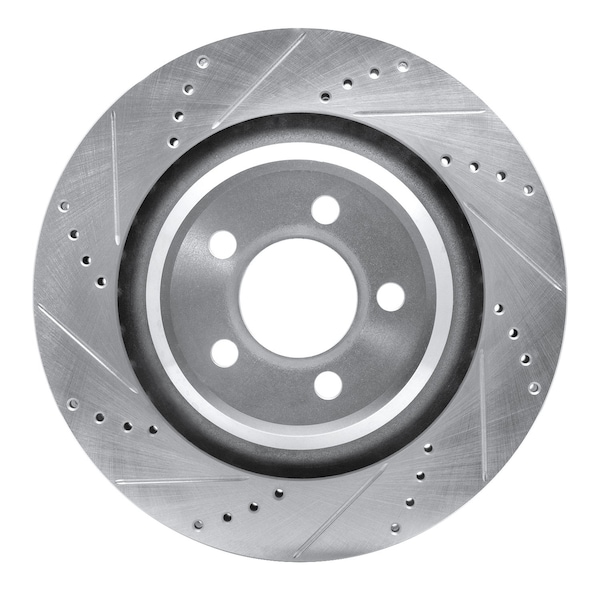 Dynamic Friction Co DFC Brake Rotor - Drilled and Slotted - Silver 631-39020L - main
