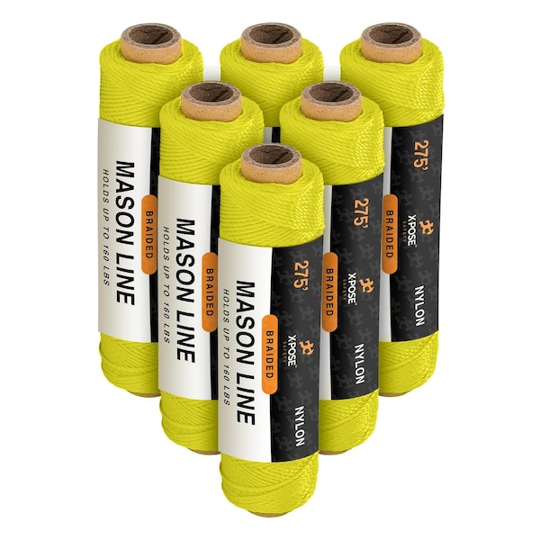 Xpose Safety Nylon Twine, 275 ft Green Synthetic String for Crafts, Camping, Garden, Marine & Construction, 6PK NTG-275-6-X-S - main